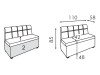 Sofa Como 1.1. non-folding with niche