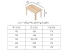 Kitchen furniture: dining table 90x160 cm
