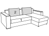 Sofa Soft Corner Folding